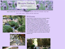 Tablet Screenshot of meadowgardenbandb.com